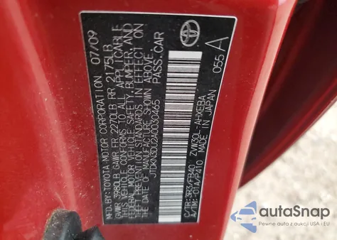 2010 Toyota Prius из США, поврежденный, VIN JTDKN3DU2A0030465